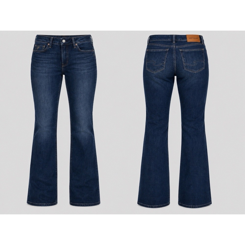 Silver Jeans Co ELYSE SLIM Boot Jeans 30X33 Med Wash WHISKERING